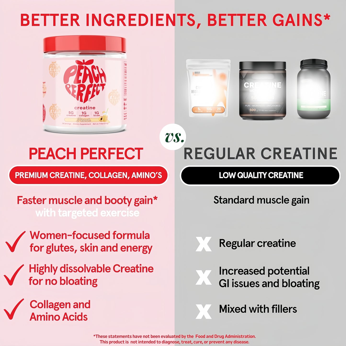 Peach Perfect Creatine (Booty Builder) 30 Ser